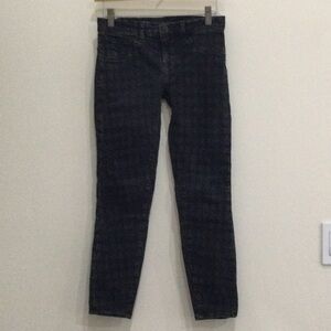 J Brand houndstooth printed jeans